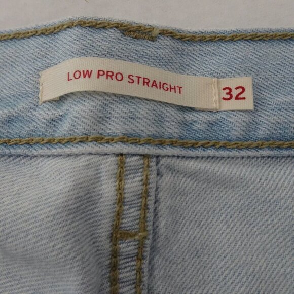 Levi's Relaxed Low Pro Jeans Women's Size 32 Blue Denim Distressed - Picture 8 of 11